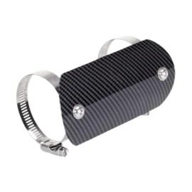 MAKUMINORS Custom Carbon Look Muffler Guard Heat Guard Motorcycle Protector Exhaust Cover