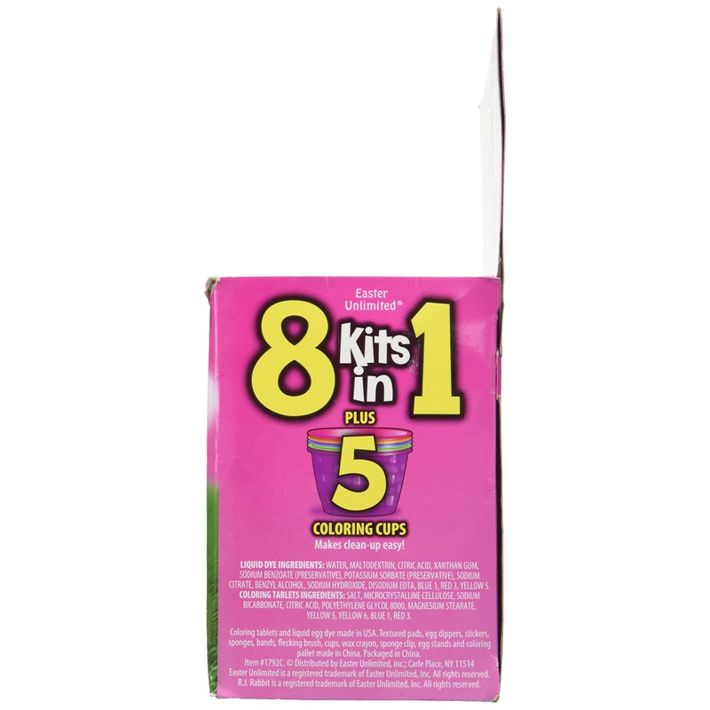 8 Kits in 1 Easy-to-do Egg Decorating Family Friendly Kit