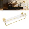 Bathroom Wall Shelf Space Aluminum and Acrylic Rustproof Punch Free