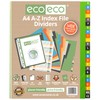 eco-eco A4 50% Recycled Set 24 A-Z Wide Index File
