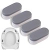 Universal Toilet Seat Bumpers, Suitable for Bidet Kits, 4 Pack