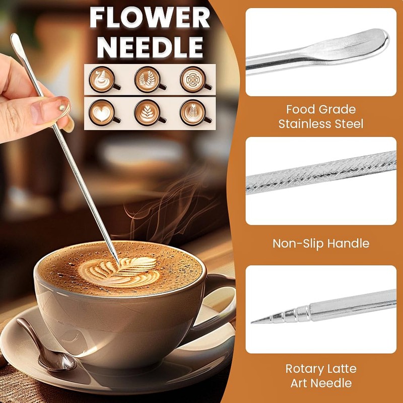 51mm Espresso Accessories Kit, Spring Loaded Hand Tamper with Base