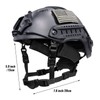Yzpacc Tactical Helmet Chin Strap, Adjustable Dial, 4 Point Suspension