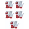 Foriox International Split Leather Work Gloves, Heavy Duty Thorn Proof