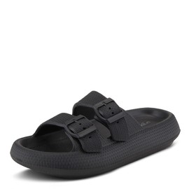 Flexus Women's Bubbles Slide Sandal Black US 8