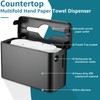 Multifold Paper Towel Dispenser Countertop, Heavy Duty Wide-Design, 300-Sheet Large