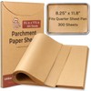 300 Sheets Unbleached Parchment Paper for Baking – 8.25" x