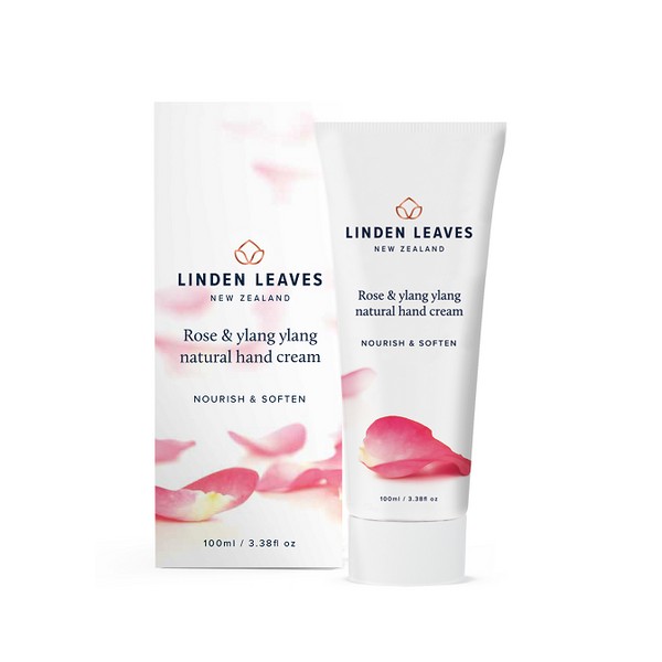 Linden Leaves Natural Hand Cream Rose & Ylang Ylang 100ml - Discontinued Product