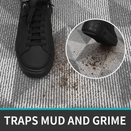 DEXI Indoor Doormat, Non Slip Absorbent Resist Dirt Entrance Rug, 32”x48” Large Size Machine Washable Low-Profile Inside Floor Door Mat