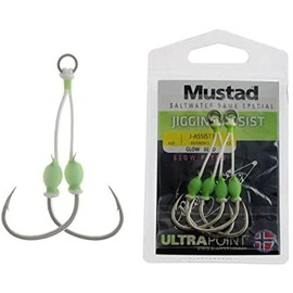 Mustad Slow Pitch Jigging Assist Fishing Terminal Tackle (2 Pack), Multicolor, Size 2/0