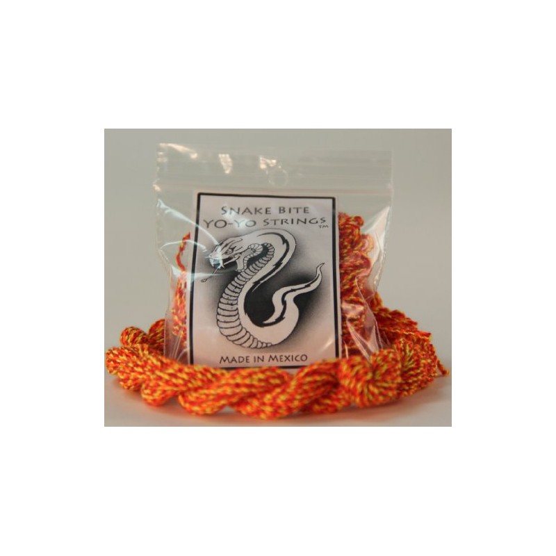Snake Bite Yo-Yo Strings - 100% Polyester multi-color Strings- Scarlet