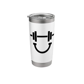 Dumbbell Smiling Face Dumbbell Stainless Steel Insulated Tumbler