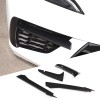 carcartrim-2022 Carbon fiber ABS Front Bumper Fog Light Lamp Trims