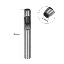 QUARKZMAN Hole Punch for Leather 10 mm Round Hole Punch Tool Belt Punch Carbon Steel Single Punch for Watch Straps Cutting Leather Crafts Rubber Paper Soft Material