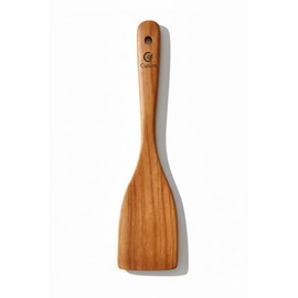 Cuisim Wooden Spatula Acacia Wood Flat Turner, Heat-Resistant, Ideal Christmas Gift, Nonstick Cookware Safe, Scratch-Free Utensil for Cooking, Stirring, Flipping