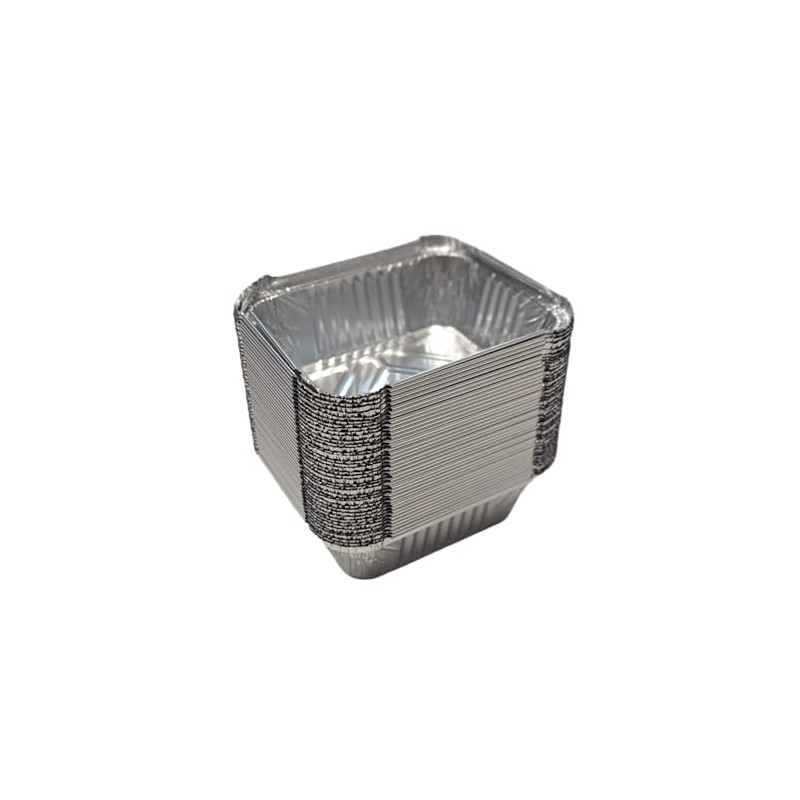 Matangi Plus 20 x Silver Aluminium Foil Containers & Lids