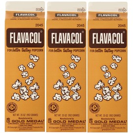 Gold Medal Prod. 2045 Flavacol Seasoning JKHnVq Popcorn Salt 35oz., 3 Pack
