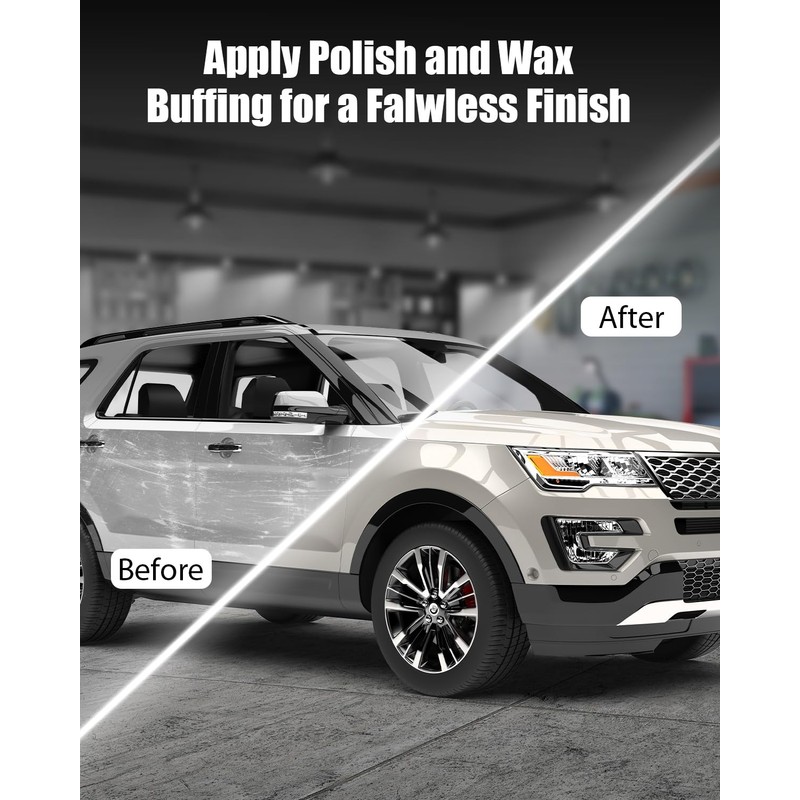 AVID POWER Car Buffer Polisher, 1200W 7 Inch/6 Inch Rotary