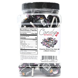 Blow Pop - Individually Wrapped 24 Count - Reusable 44oz Jar (Black Cherry)