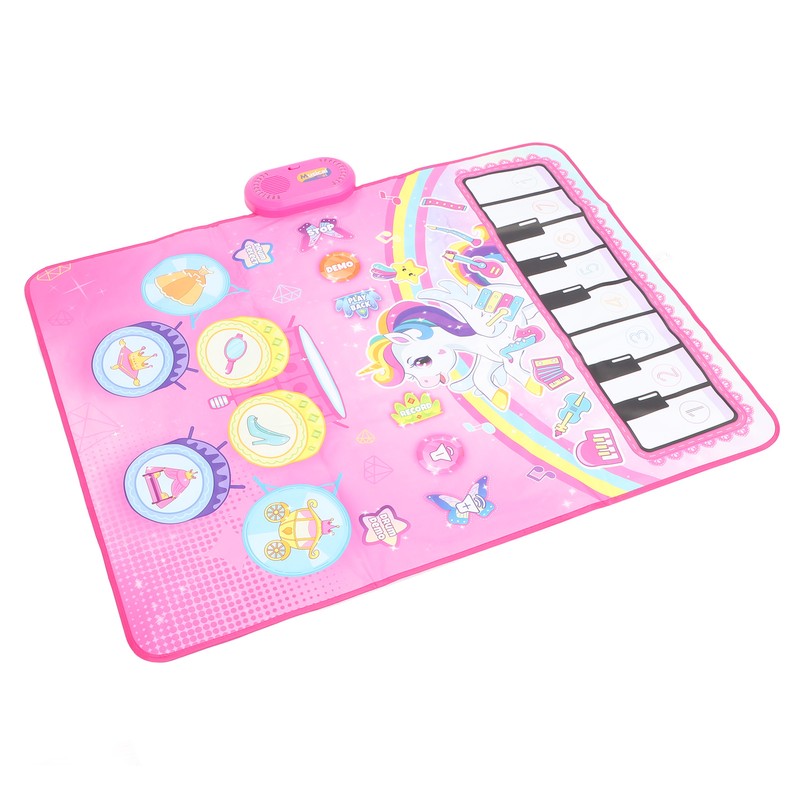 Baby Piano Mat Bright Color Pattern Educational Piano and Drum