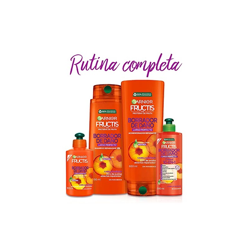 Garnier Fructis Shampoo 2 e n1 Borrador de Dano Largo