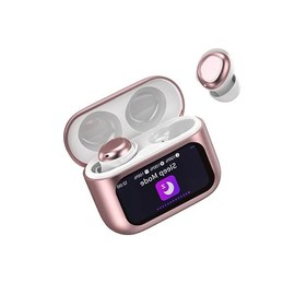 Sleep Earbuds Light-Weight Headphones, Mini Sleep Headphones Bluetooth in Ear Small Design for Side Sleepers, 47H Playtime with Charging Case, Peach Pink