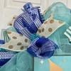 Mermaid Crossing Handmade Deco Mesh Coastal Wreath. Available in 24