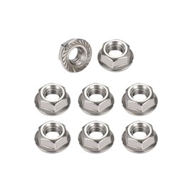 3/8-16 Flange Nuts - IMScrews 304 Stainless Steel Flange Nuts - Resilient Fasteners for Home Maintenance and Professional Projects Pack of 25