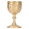 Gold Chalice Retro Embossed Style Thickened Brass Luxurious Elegant Luster