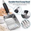 Stainless Steel Cat Litter Scoop for Easy Cleaning – Long