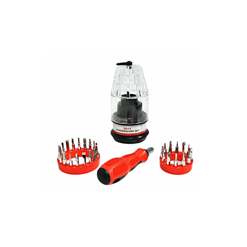 Gadgets Collection 30-in-1 Magnetic Precision Ratcheting Screwdriver Bit Set Multi