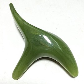 WOIWO 1 PCS Density Wax Triangle Finch Massage Device 3 Fork Original Point Massage Finch Massage Bird Point Pressure Acupoint Meridians Dredging (Color Random Send)