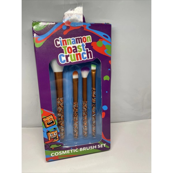 Taste Beauty Cinnamon Toast Crunch Four Piece Cosmetic Brush Set