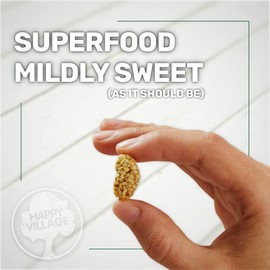 Happy Village Organic Dried Mulberries, Sun-Dried White Mulberry, 15 OZ (Pack of 3) - No Added Sugar, Non-GMO and Kosher Certified, Gluten Free Berries