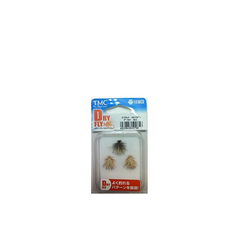 teximuko (Tiemco) Lures Dry Set erukuheakadyisu Dark Color # 14 