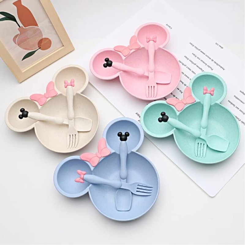 Minnie Kids Dinnerware Kids Dinnerware Set 3 Piece Plastic Spoon