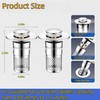 KaiLeQi Bathroom Sink Drain Strainer, Stainless Steel Pop-Up Stopper with