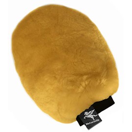 Engel Reitsport Lammfell Putzhandschuh zur Fellpflege PUHA1-CAM Camel Hellbraun