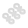 150Pcs S Shaped Hooks Sturdy Durable Plastic Dual Ends Multipurpose
