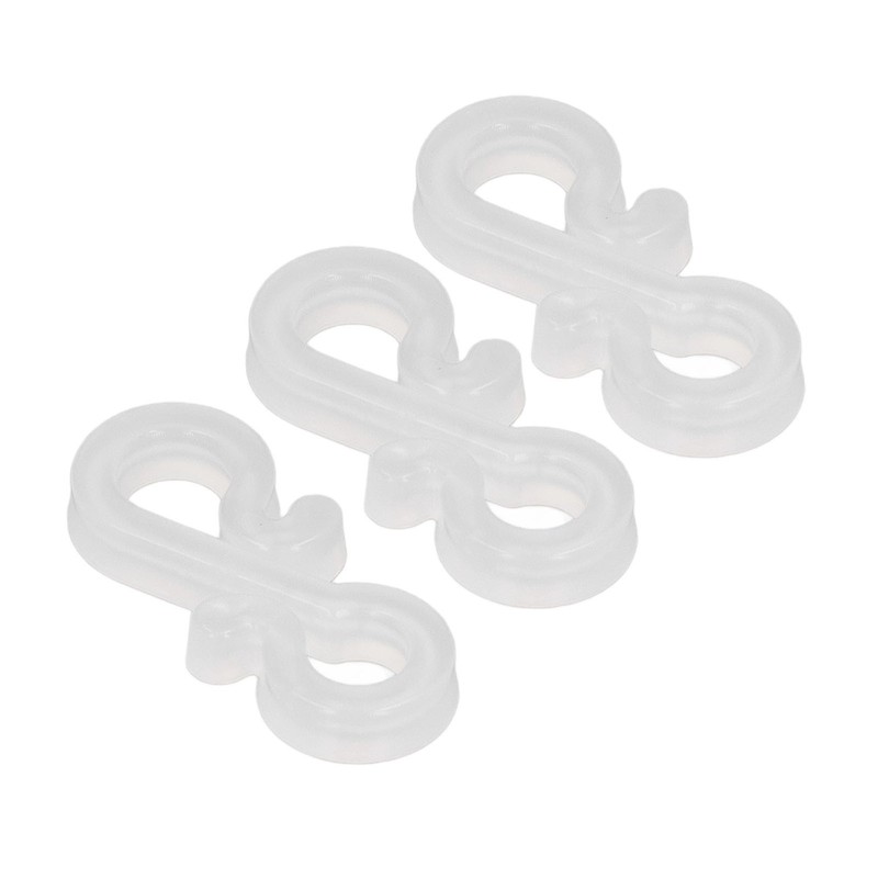 150Pcs S Shaped Hooks Sturdy Durable Plastic Dual Ends Multipurpose