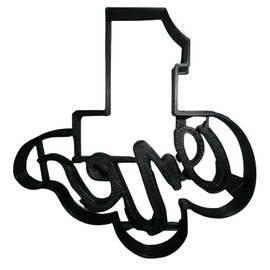 NUMBER ONE 1 WITH WORD LETTERED BIRTHDAY ANNIVERSARY CELEBRATION PARTY AGE DATE TREAT COOKIE CUTTER BAKING TOOL USA PR2402