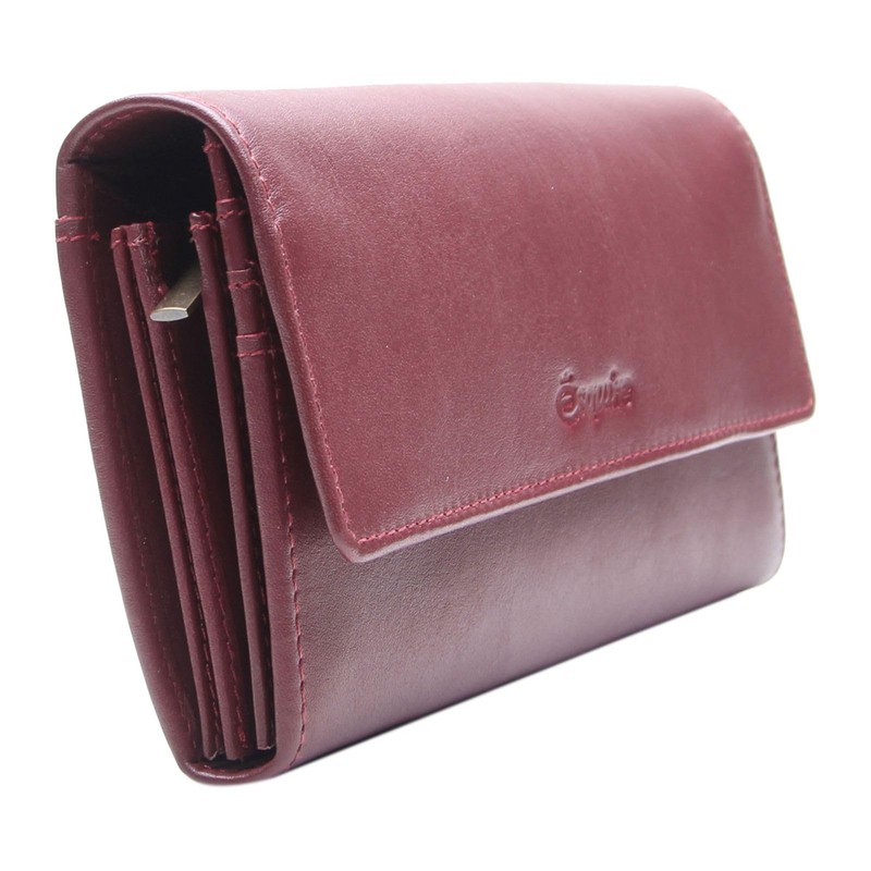 Esquire Peru RFID Leather Wallet 18.5 cm, Red, Classic