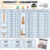 Ailbiuko 170Pcs Brass Hose Barb Fittings Assortment Kit Splicer Mender,Adaptor,Coupler,Tee,Y