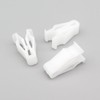 VVO Fasteners Plastic Front Door Card Clip, White (Pack of 10)