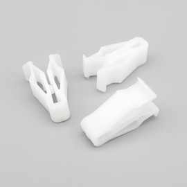 VVO Fasteners Plastic Front Door Card Clip, White (Pack of 10)