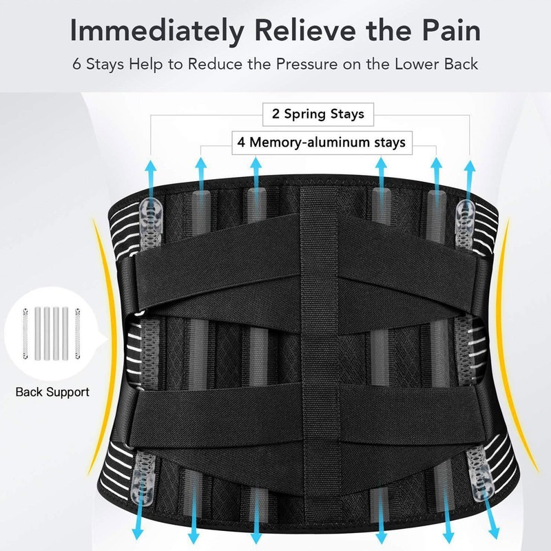 Lumbar Support Belt,Compression Lumbar Brace Lower Back Belt - Fitness