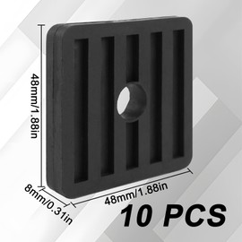 Air Conditioning Vibration Damper Rubber Vibration Damper Air Conditioning Shock Absorber for Air Conditioning Vibration Damper Air Conditioning Shockproof Foot Pad Black