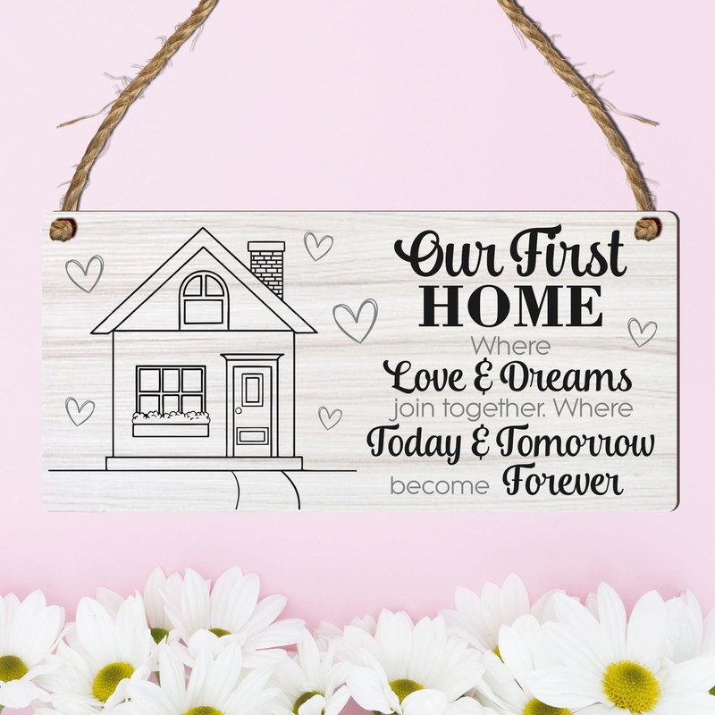 New Home Plaque - Celebrate Your First Home with Love