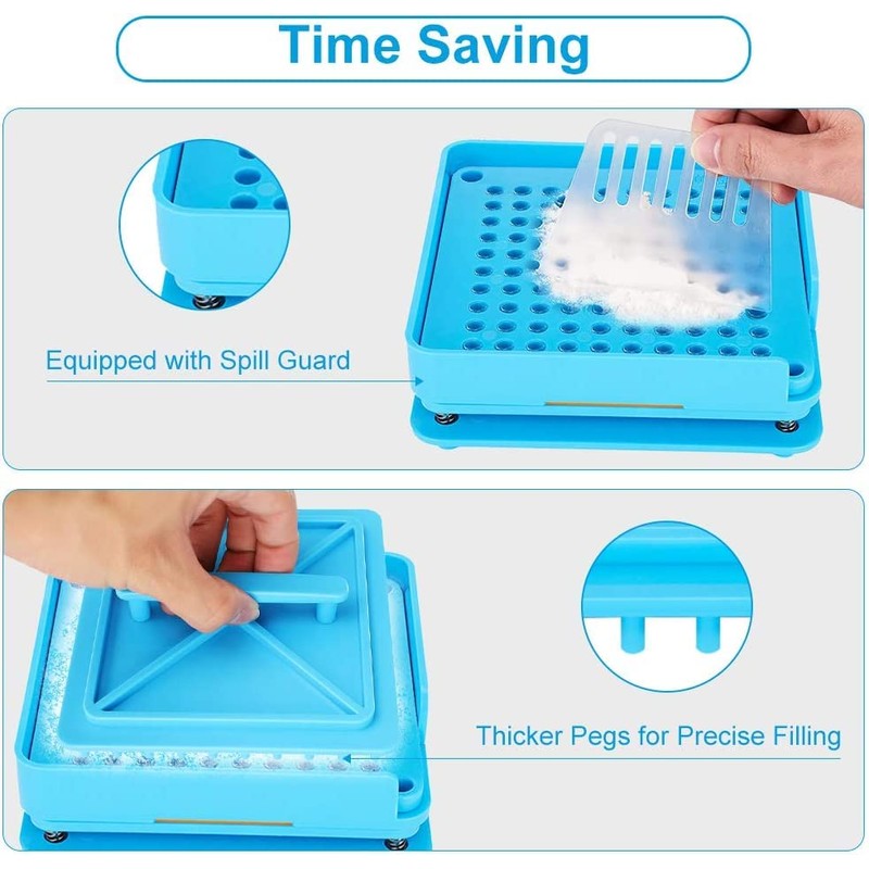 Capsule Holder Tray Filling Machine Tool for Gelatin Veggie Capsules