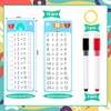 15Pcs Division Flash Cards, Division Chart 1-12 with 2 Dry